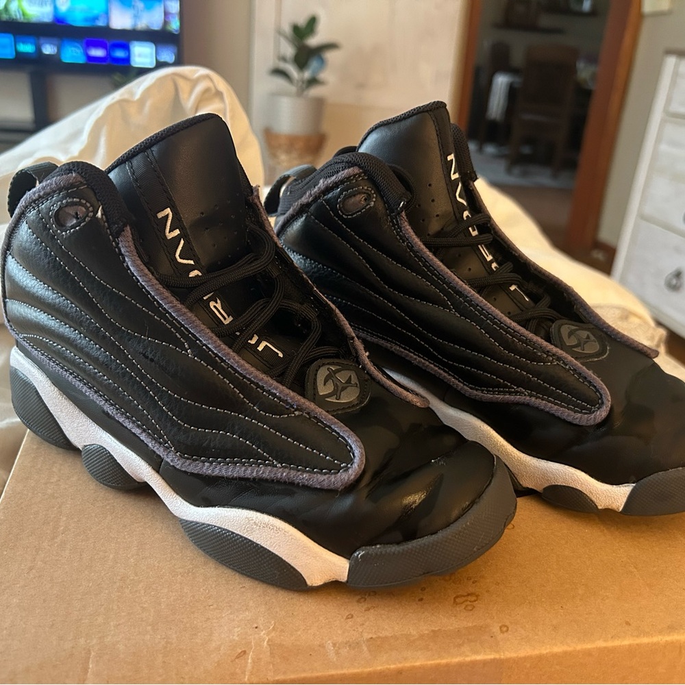 Nike Air Jordan Pro Strong Black Basketball Shoes DC7909-002 Size 3Y